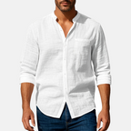 Rivaclo | Men's fitted shirt – mandarin collar long sleeves