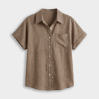 Rivaclo | Women's Short Sleeve Button-Up Shirt – Style with Pocket Detail