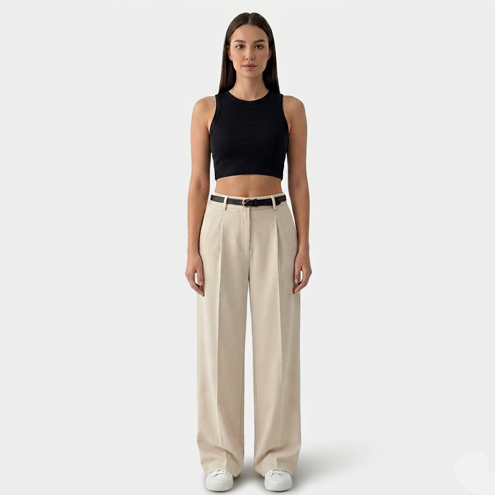 Rivaclo | Pantalon large taille haute pour femme