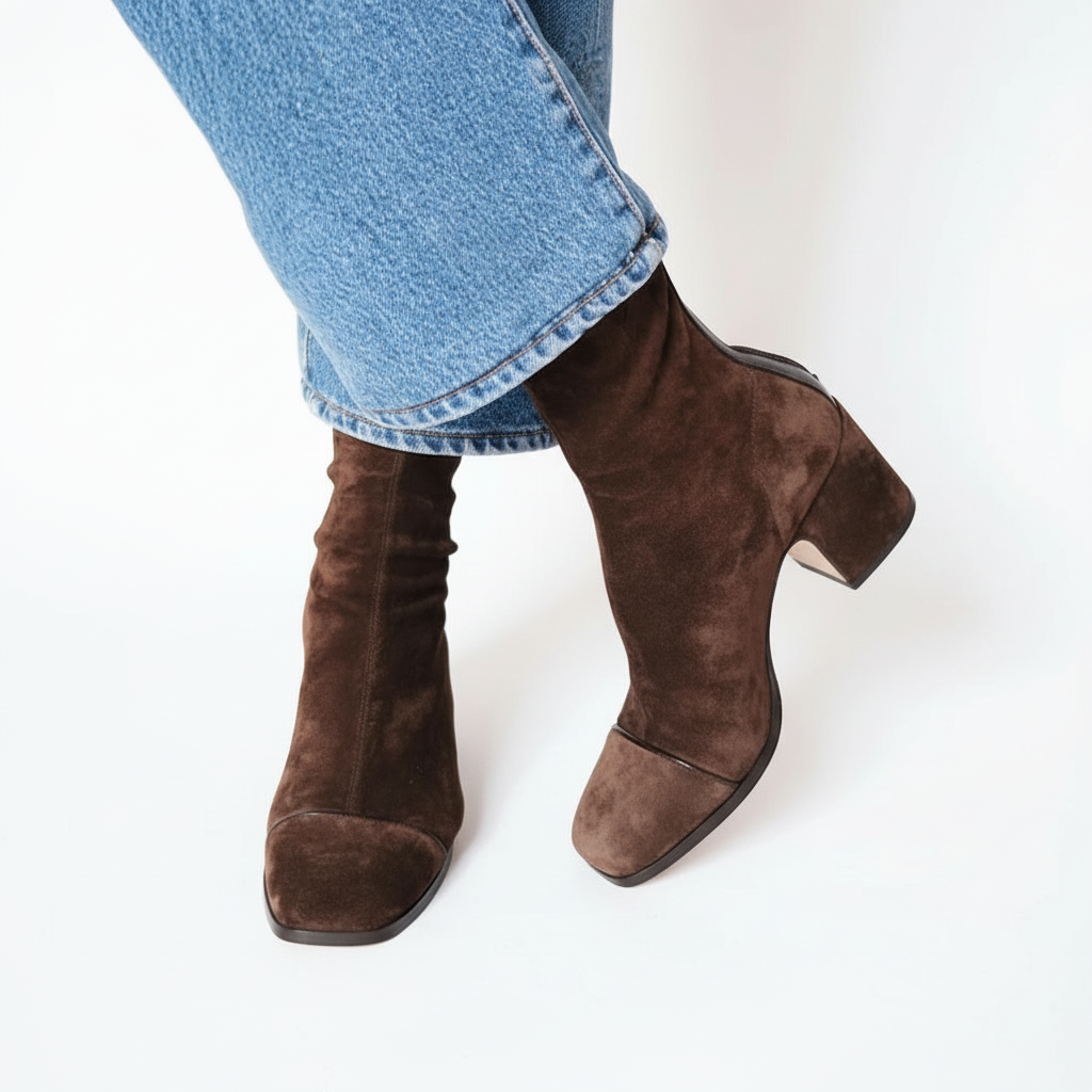 Imitation daim marron foncé