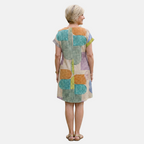 Rivaclo | Women's V-Neck Dress – Button Detail
