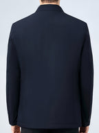 Veste homme hiver chaude col à revers zippée