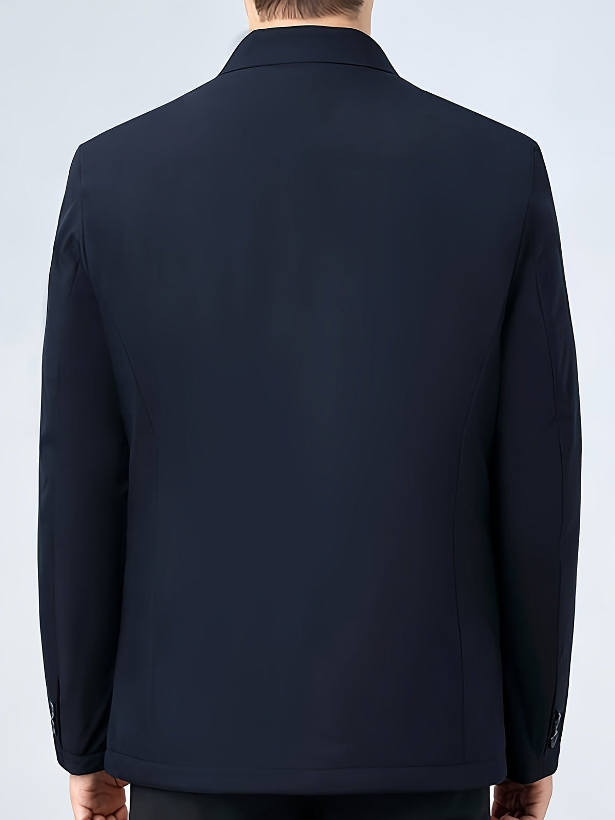Veste homme hiver chaude col à revers zippée