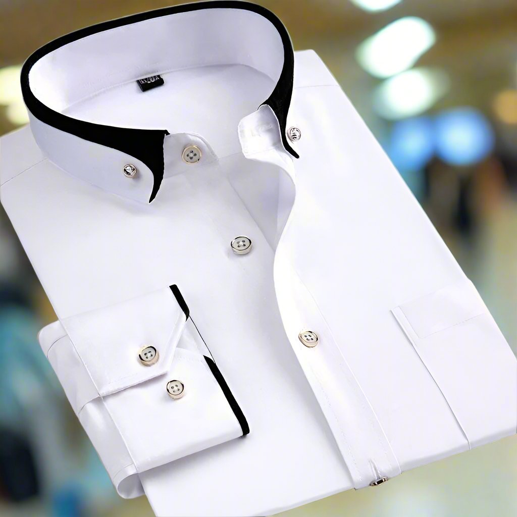 Nathan | Chemise Homme Col Contrasté