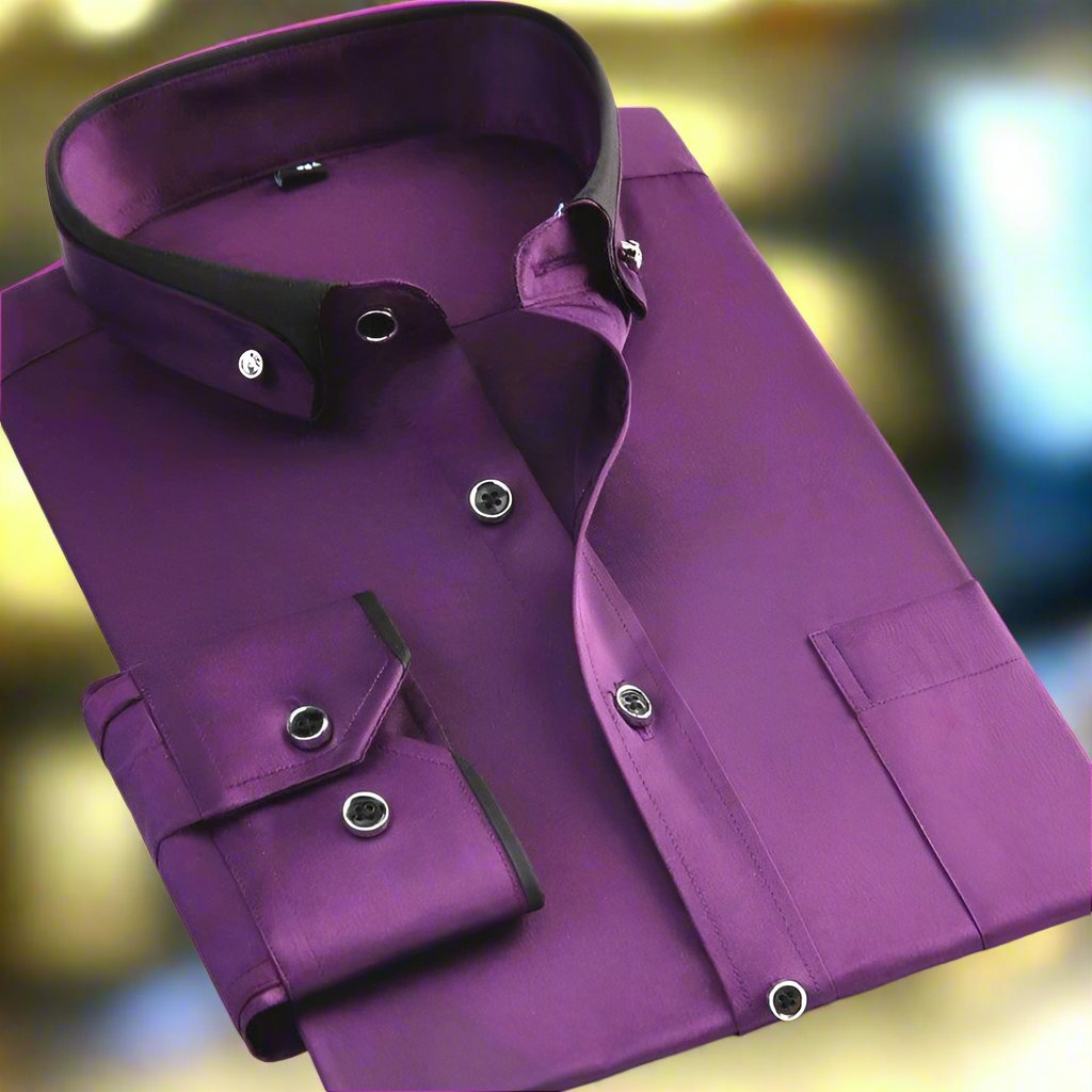 Nathan | Chemise Homme Col Contrasté