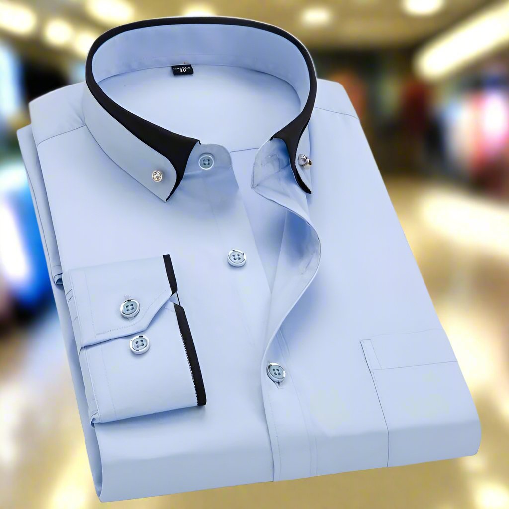 Nathan | Chemise Homme Col Contrasté