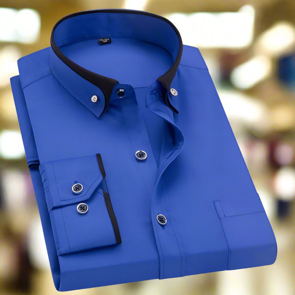 Nathan | Chemise Homme Col Contrasté