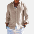 Rivaclo | Men's casual button-up shirt – linen style