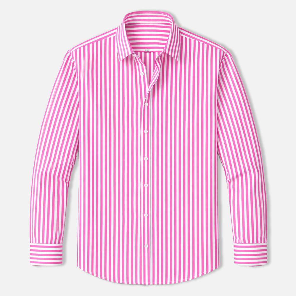 Rivaclo | Men's Fitted Striped Shirt – Long Sleeves
