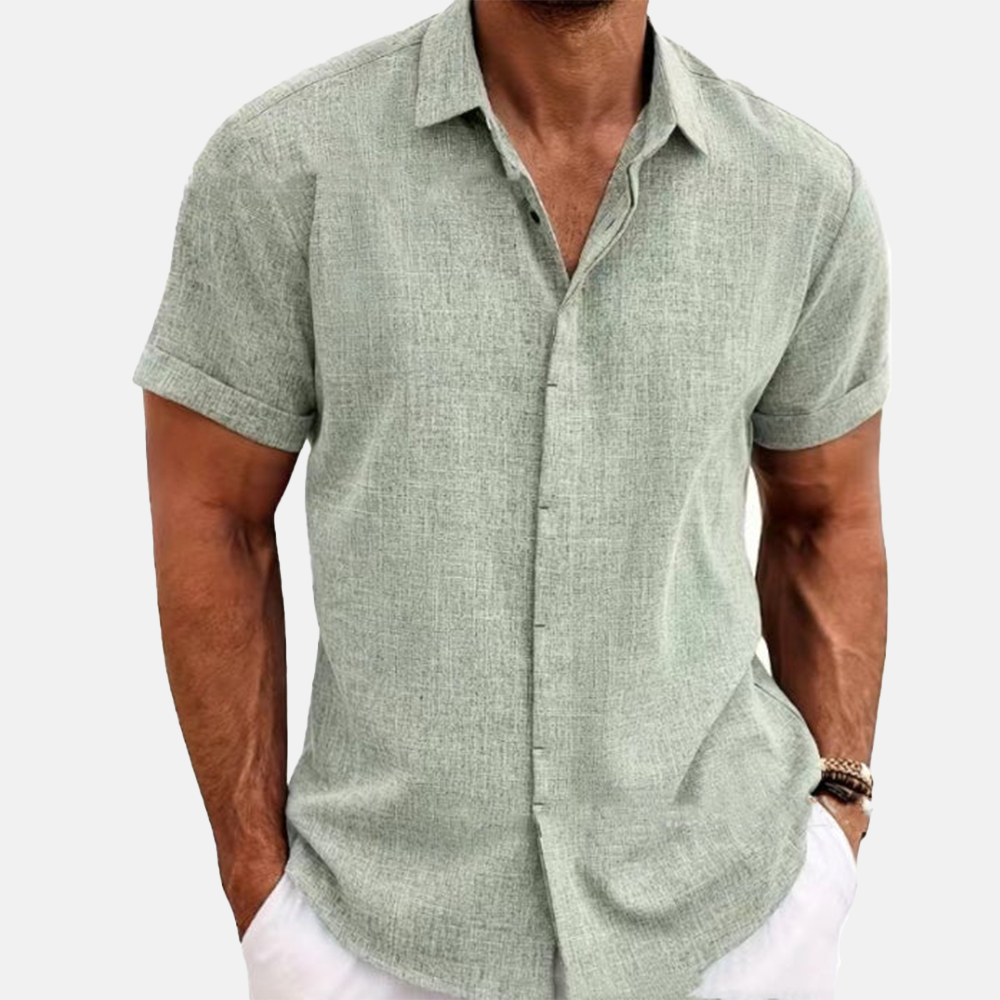 Rivaclo | Men's shirt for linen effect – modern summer style
