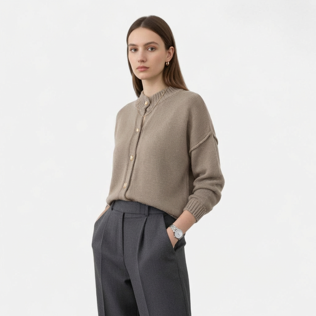 Rivaclo | Cardigan boutonné en maille pour femme