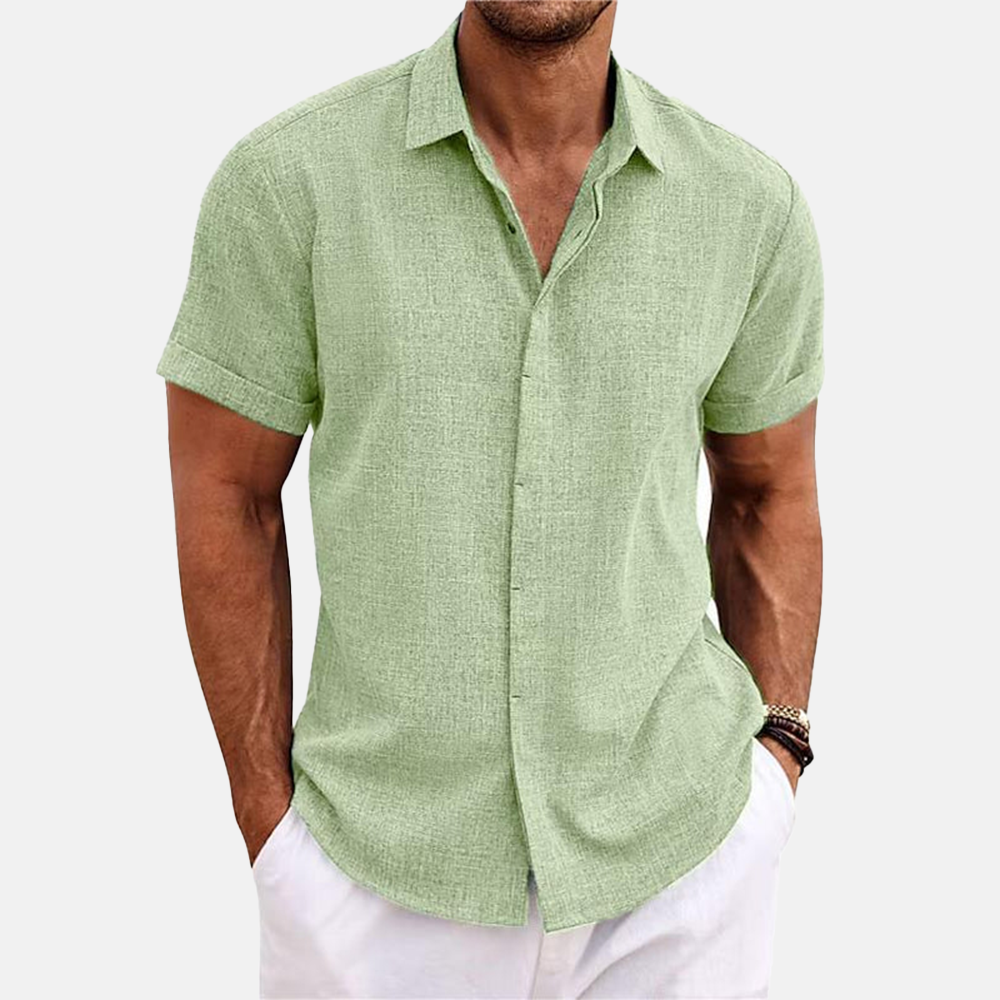 Rivaclo | Men's shirt for linen effect – modern summer style