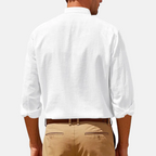 Rivaclo | Men's fitted shirt – mandarin collar long sleeves