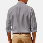 Rivaclo | Men's fitted shirt – mandarin collar long sleeves