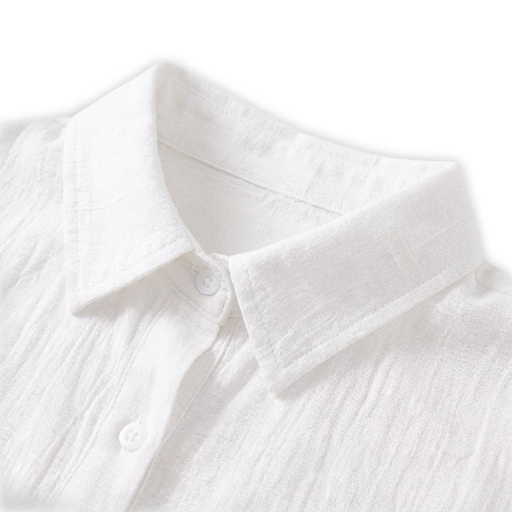 Rivaclo | Women's Button-Up Shirt – Short Sleeves with Classic Collar