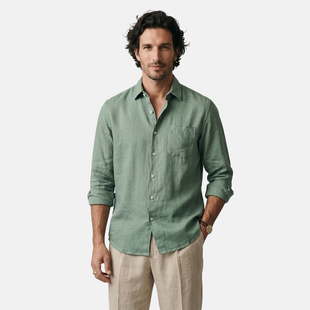 Rivaclo | Men's long sleeve shirt – classic buttoned style