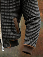 Veste homme outdoor capuche doublée zippée chaude