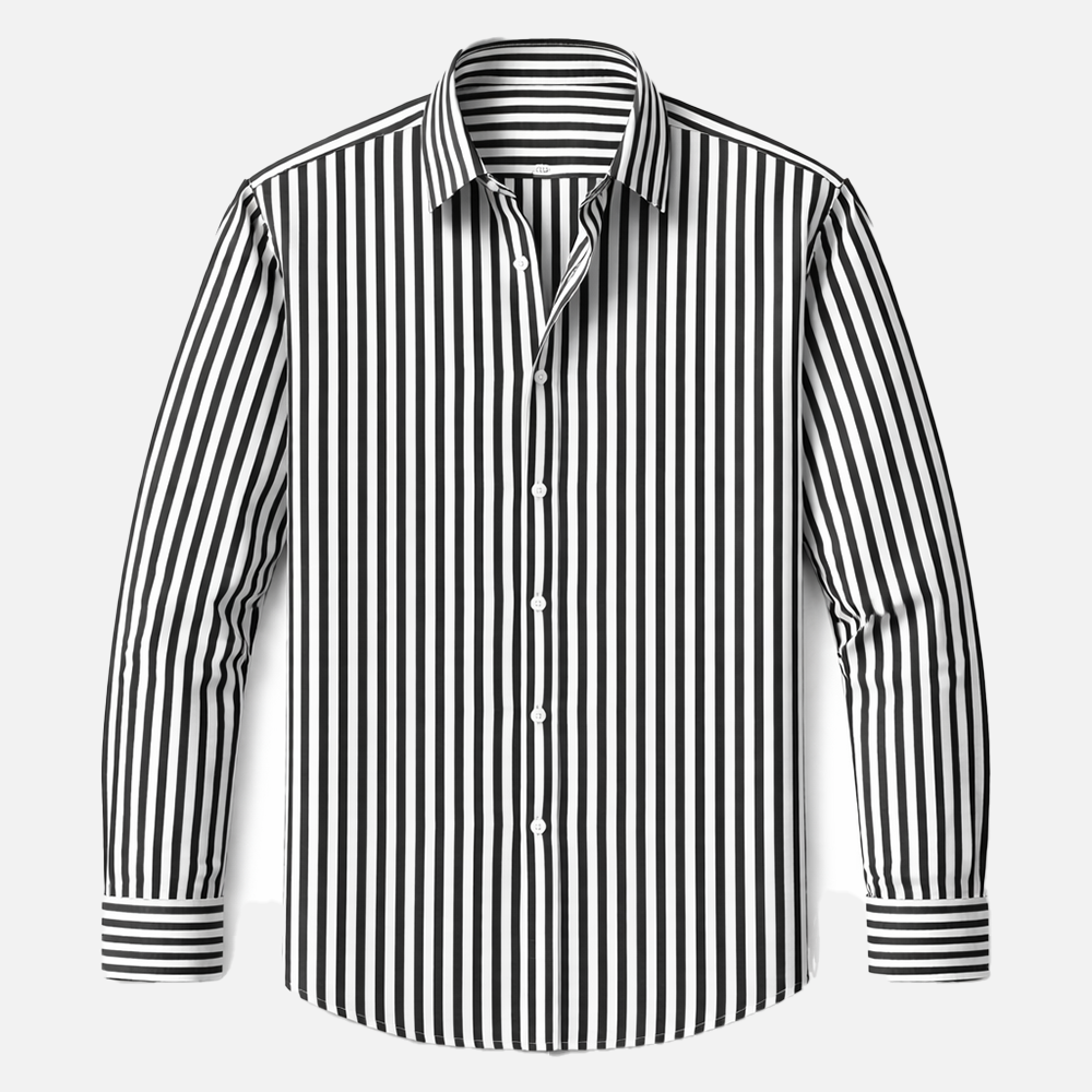 Rivaclo | Men's Fitted Striped Shirt – Long Sleeves