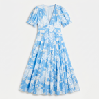 Rivaclo | Women's Printed Maxi Length Dress – Loose Fluid