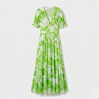 Rivaclo | Women's Printed Maxi Length Dress – Loose Fluid