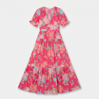 Rivaclo | Women's Printed Maxi Length Dress – Loose Fluid