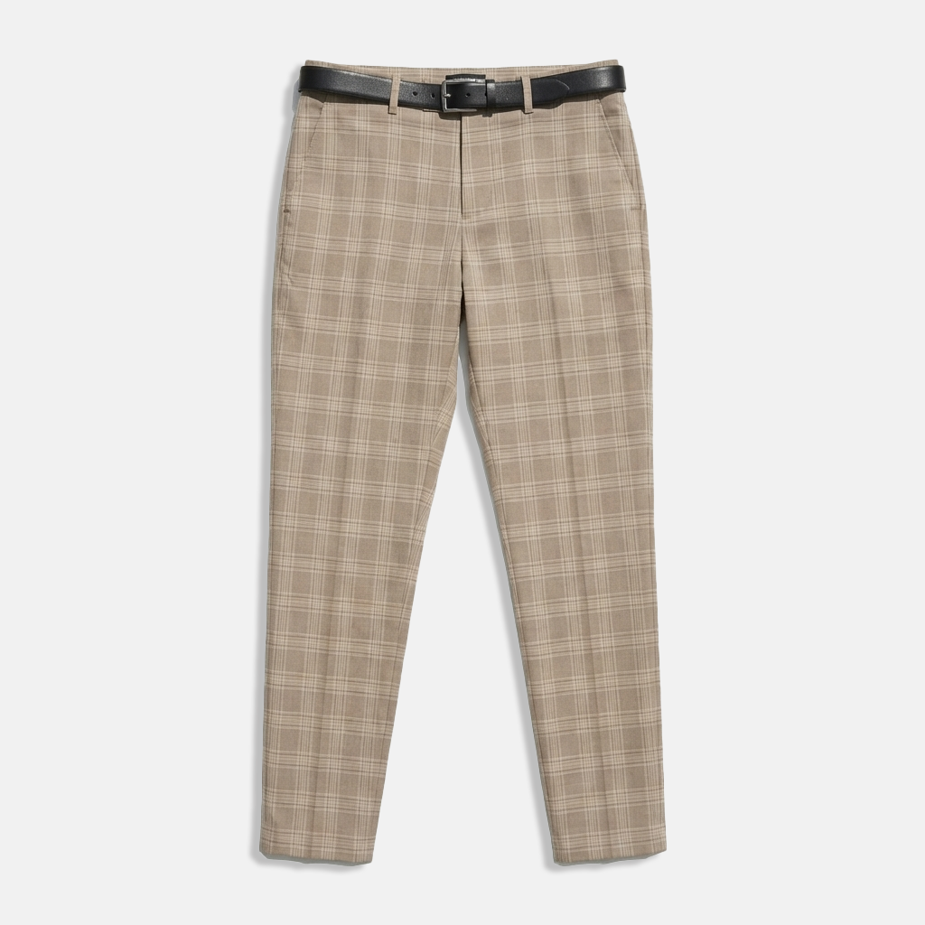 Rivaclo | Men's slim fit checkered pants – skinny style