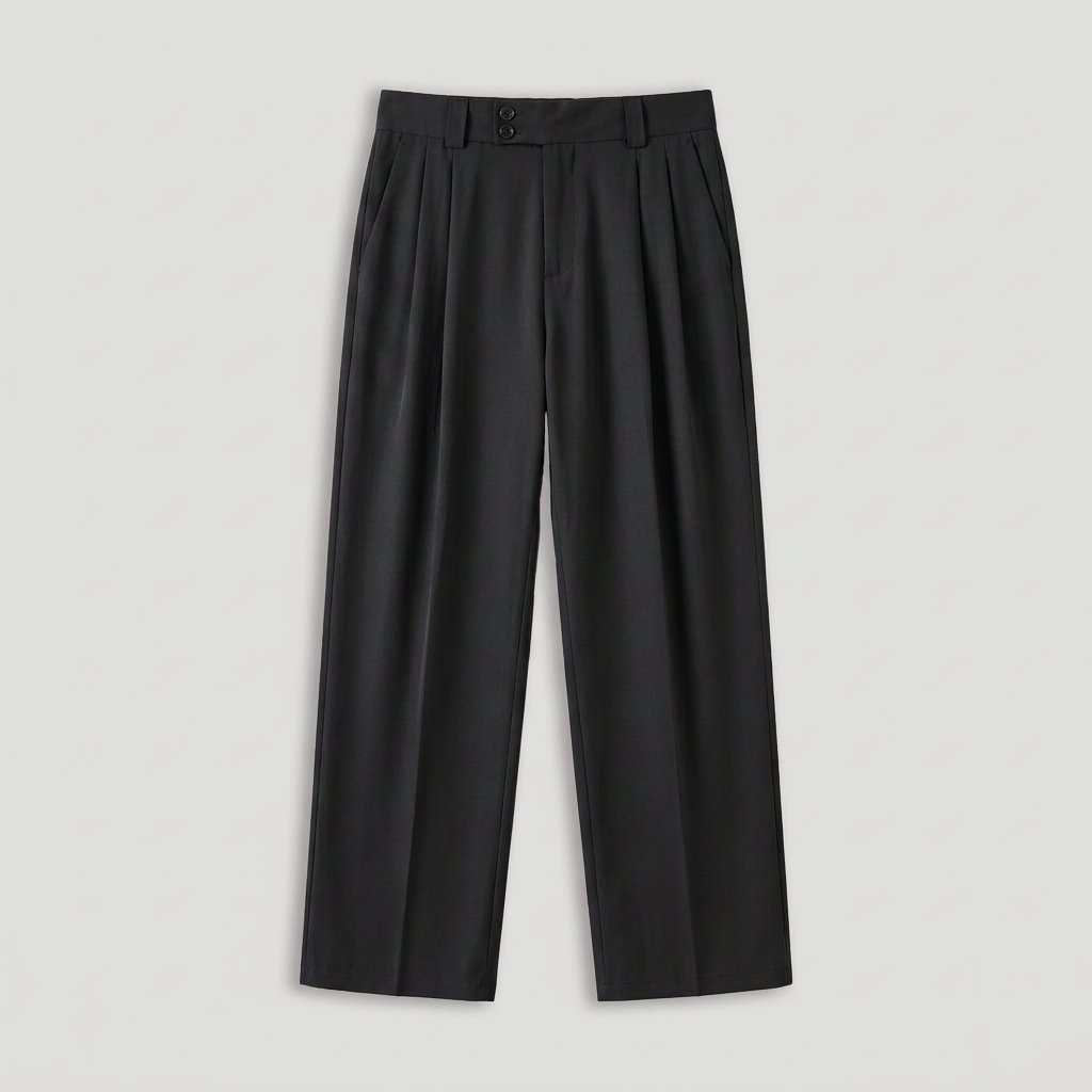 Rivaclo | Pantalon ample à double pli pour homme