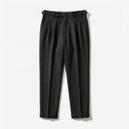 Rivaclo | Homme Pantalon Plissé Taille Haute | Jambe Droite