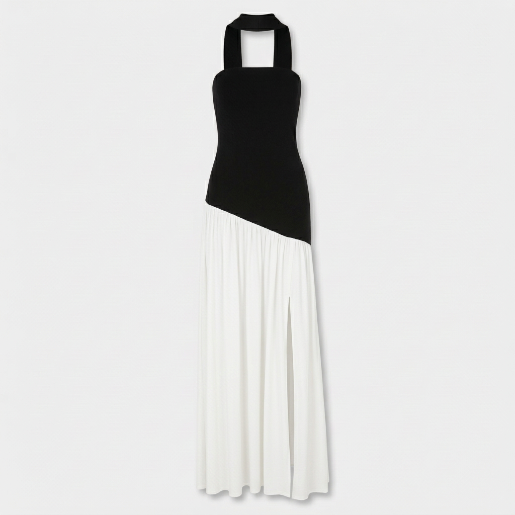 Rivaclo | Femme Robe Maxi Drapée Sans Bretelles – Silhouette Sculptée