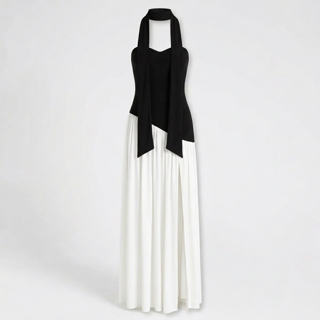 Rivaclo | Femme Robe Maxi Drapée Sans Bretelles – Silhouette Sculptée