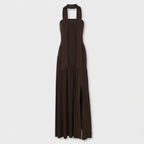 Rivaclo | Femme Robe Maxi Drapée Sans Bretelles – Silhouette Sculptée