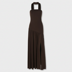 Rivaclo | Femme Robe Maxi Drapée Sans Bretelles – Silhouette Sculptée