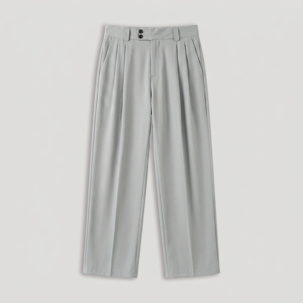 Rivaclo | Pantalon ample à double pli pour homme