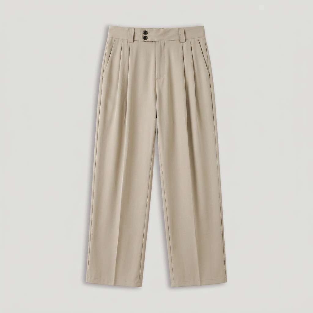 Rivaclo | Pantalon ample à double pli pour homme