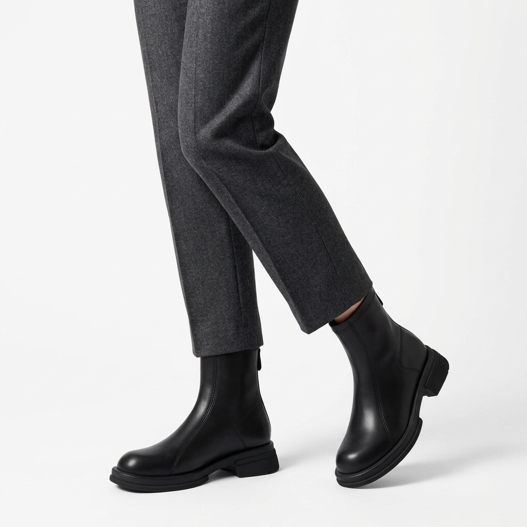 Rivaclo | Bottines Femme en Cuir – Design Moderne Épuré Cheville