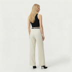 Rivaclo | Femme Pantalon Large Taille Haute | Coupe Ample