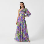Rivaclo | Women's Fluid One-Shoulder Maxi Dress – Evening Silhouette