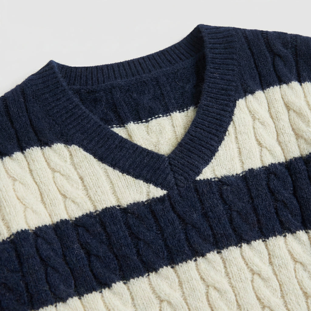 Rivaclo | Femme Pull en Maille à Col V à Manches Longues | Style Décontracté