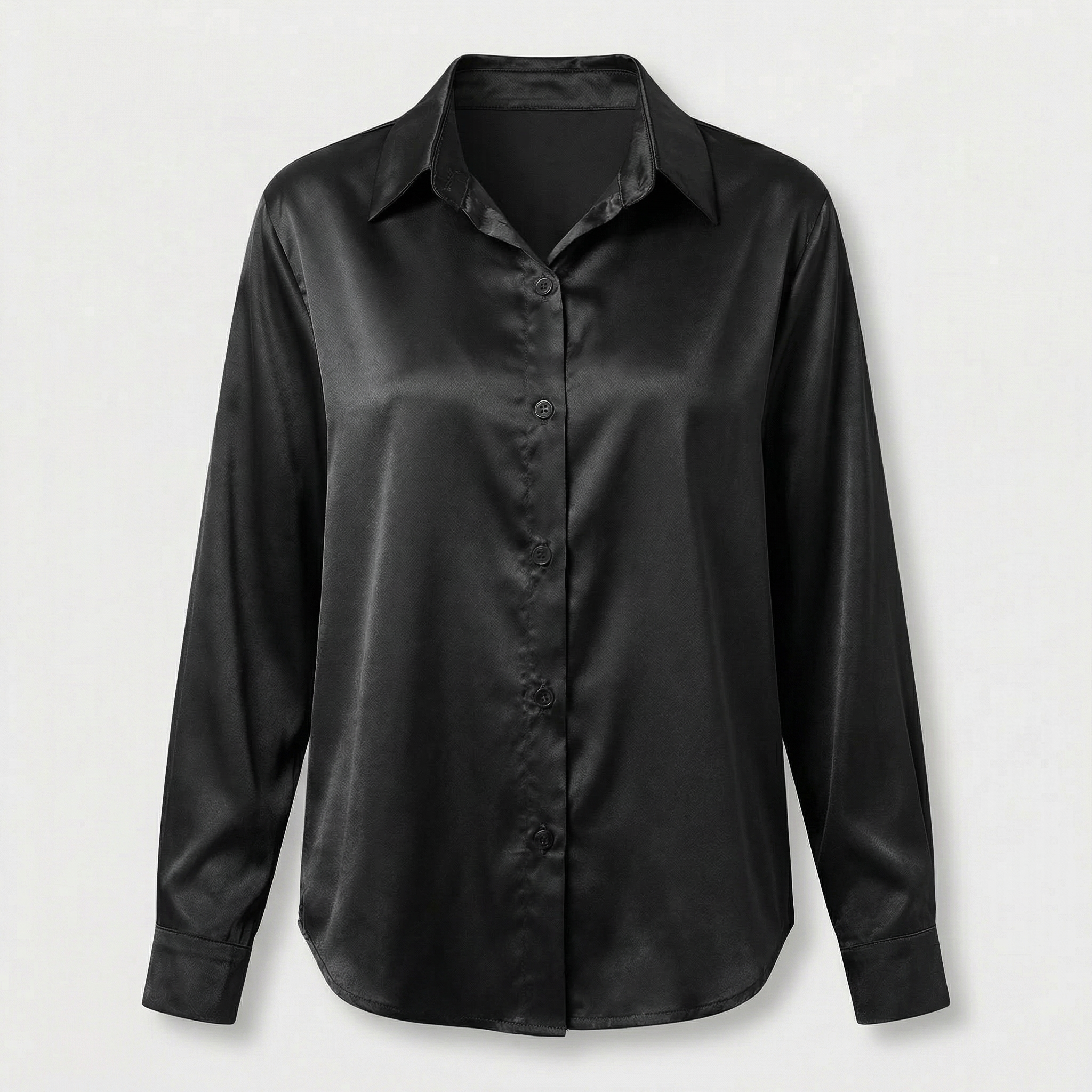 Rivaclo | Femme Chemise à Manches Longues à Col | Coupe Classique