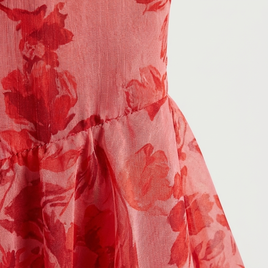 Rivaclo | Femme Robe Maxi Florale à Décolleté V Profond – Silhouette Sans Manches