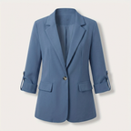 Rivaclo | Femme Blazer à Manches Longues Ouvert sur le Devant | Style Décontracté