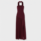 Rivaclo | Femme Robe Maxi Drapée Sans Bretelles – Silhouette Sculptée