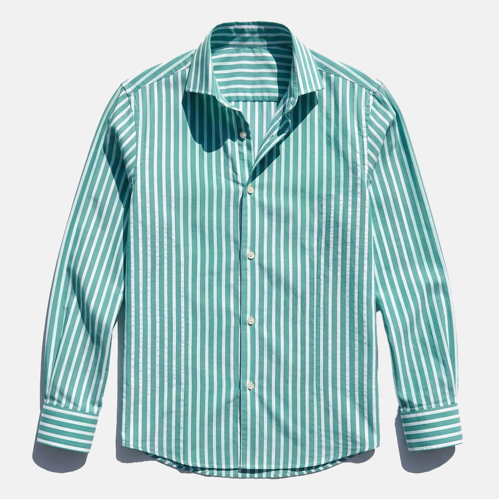 Rivaclo | Men's long-sleeve striped shirt – slim fit design