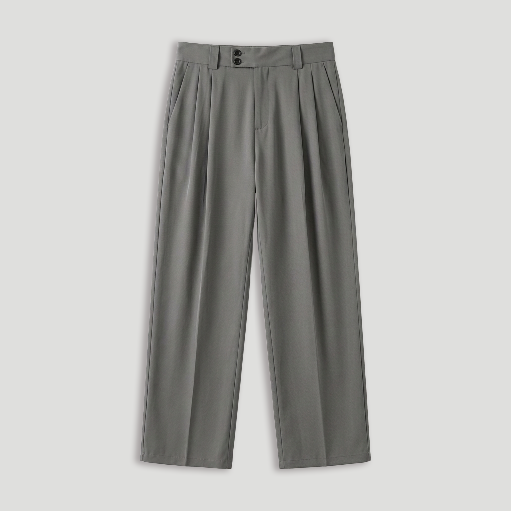 Rivaclo | Pantalon ample à double pli pour homme