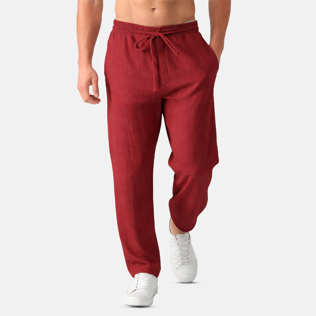 Rivaclo | Men's drawstring straight pants – loose fit