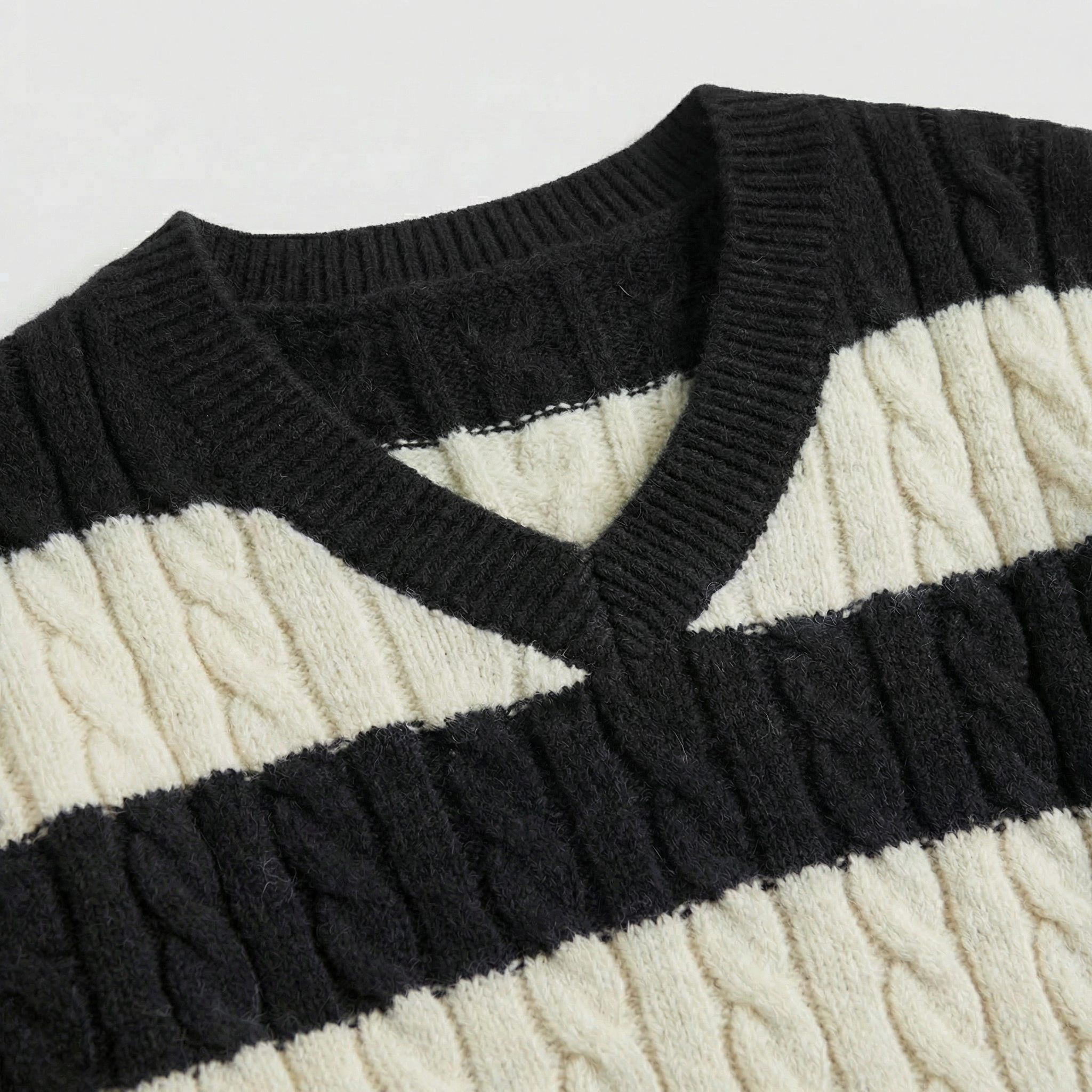 Rivaclo | Femme Pull en Maille à Col V à Manches Longues | Style Décontracté