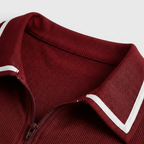 Rivaclo | Femme Polo à Manches Courtes à Col | Coupe Classique