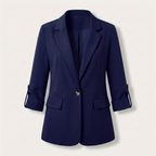 Rivaclo | Femme Blazer à Manches Longues Ouvert sur le Devant | Style Décontracté