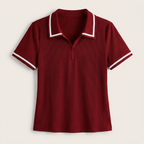 Rivaclo | Femme Polo à Manches Courtes à Col | Coupe Classique