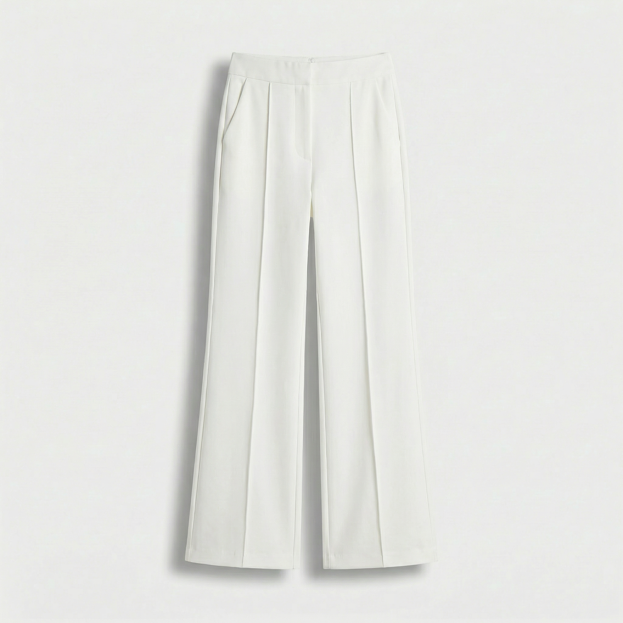 Rivaclo | Femme Pantalon Large Taille Haute | Coupe Ajustée